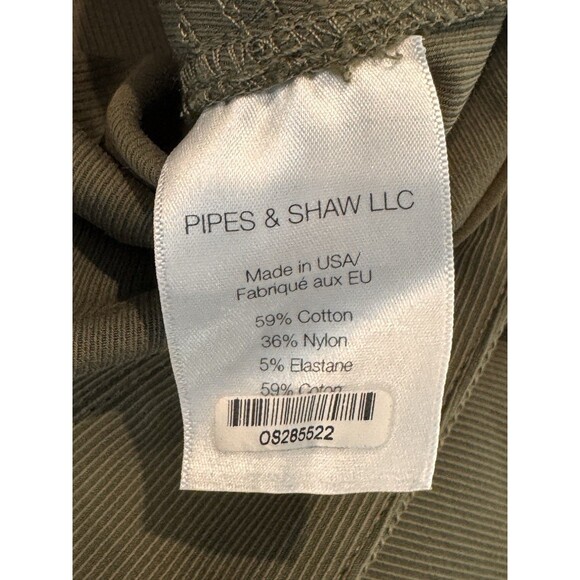 Veronica Beard Blossom Biker Pants Women’s 8 Army Green Belt Loops Made In USA - Picture 6 of 11